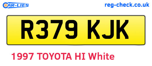 R379KJK are the vehicle registration plates.