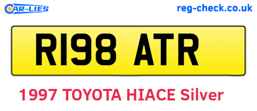 R198ATR are the vehicle registration plates.