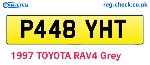 P448YHT are the vehicle registration plates.