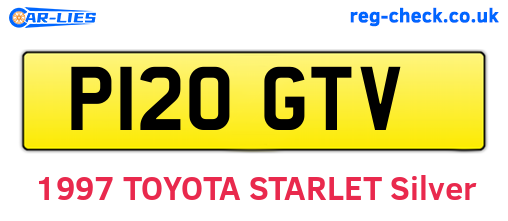 P120GTV are the vehicle registration plates.