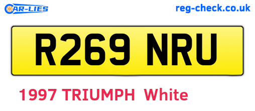 R269NRU are the vehicle registration plates.