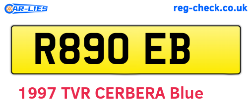 R89OEB are the vehicle registration plates.