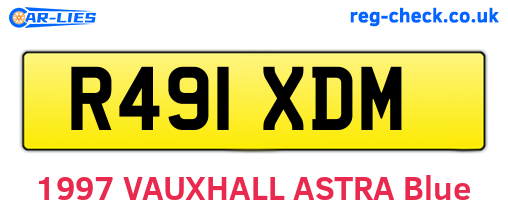 R491XDM are the vehicle registration plates.