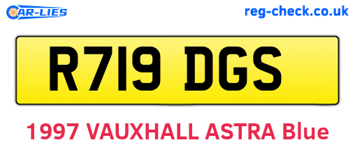 R719DGS are the vehicle registration plates.