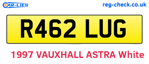 R462LUG are the vehicle registration plates.