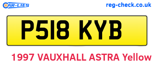 P518KYB are the vehicle registration plates.