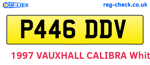 P446DDV are the vehicle registration plates.