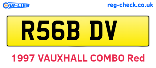 R56BDV are the vehicle registration plates.
