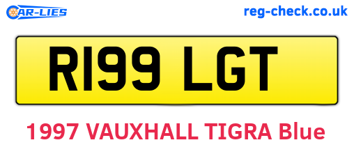 R199LGT are the vehicle registration plates.