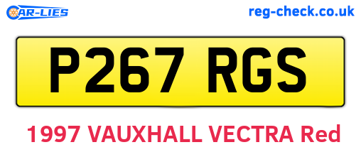 P267RGS are the vehicle registration plates.