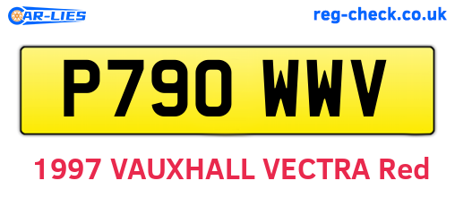 P790WWV are the vehicle registration plates.