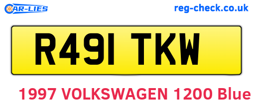 R491TKW are the vehicle registration plates.
