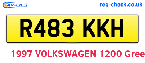 R483KKH are the vehicle registration plates.