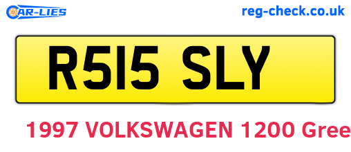 R515SLY are the vehicle registration plates.