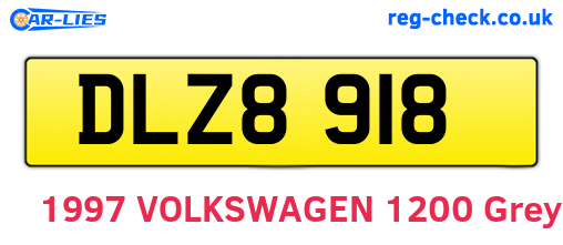 DLZ8918 are the vehicle registration plates.