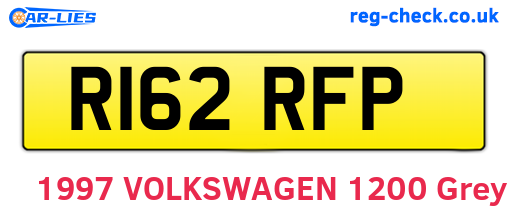 R162RFP are the vehicle registration plates.