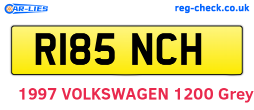 R185NCH are the vehicle registration plates.