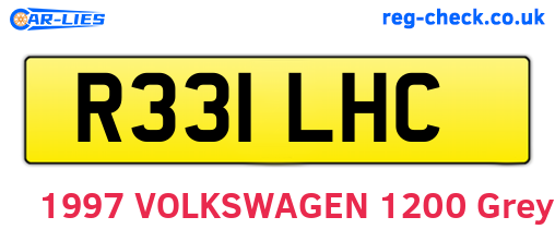 R331LHC are the vehicle registration plates.