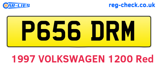 P656DRM are the vehicle registration plates.