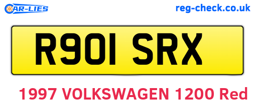 R901SRX are the vehicle registration plates.