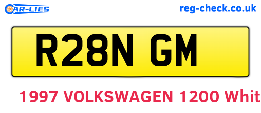 R28NGM are the vehicle registration plates.