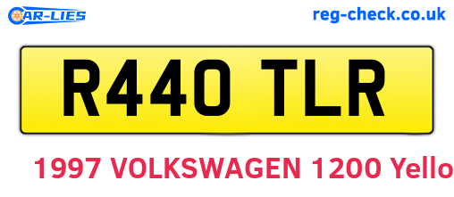 R440TLR are the vehicle registration plates.