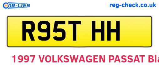 R95THH are the vehicle registration plates.