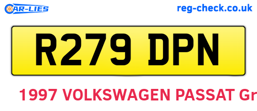 R279DPN are the vehicle registration plates.