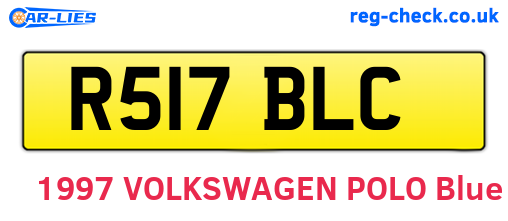 R517BLC are the vehicle registration plates.