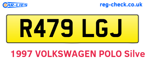 R479LGJ are the vehicle registration plates.