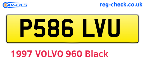 P586LVU are the vehicle registration plates.