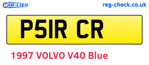 P51RCR are the vehicle registration plates.