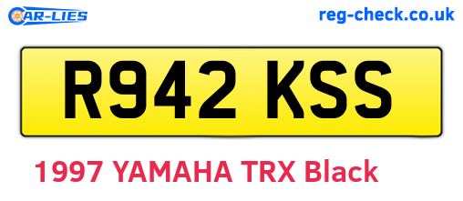 R942KSS are the vehicle registration plates.