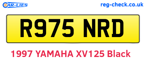 R975NRD are the vehicle registration plates.
