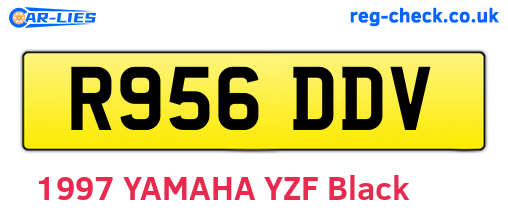 R956DDV are the vehicle registration plates.
