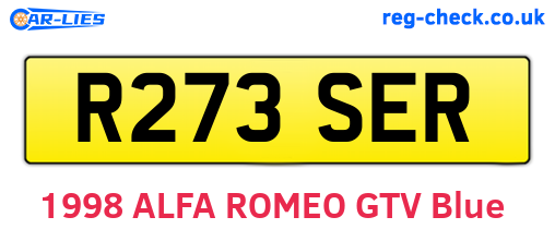 R273SER are the vehicle registration plates.