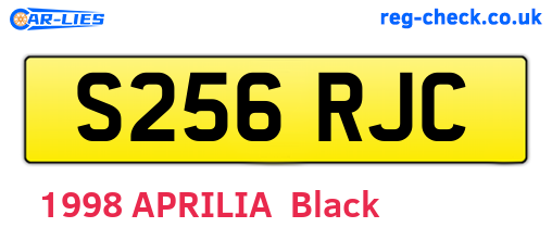 S256RJC are the vehicle registration plates.