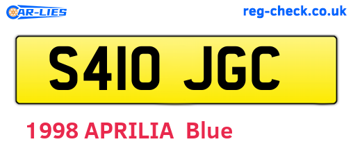 S410JGC are the vehicle registration plates.