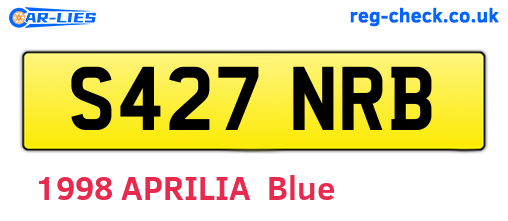 S427NRB are the vehicle registration plates.