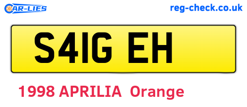 S41GEH are the vehicle registration plates.