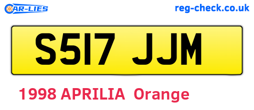 S517JJM are the vehicle registration plates.
