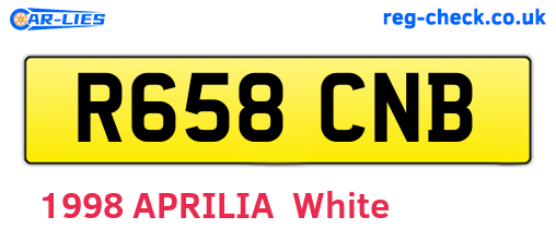 R658CNB are the vehicle registration plates.