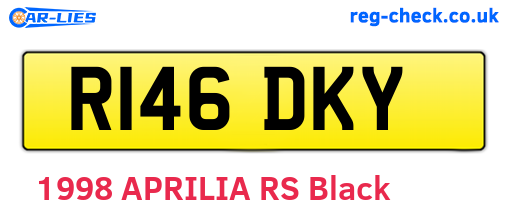 R146DKY are the vehicle registration plates.