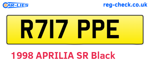 R717PPE are the vehicle registration plates.