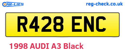 R428ENC are the vehicle registration plates.