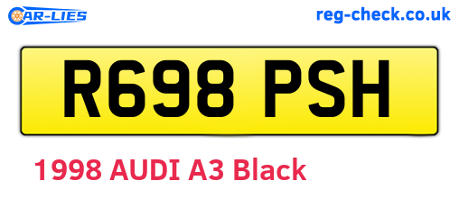 R698PSH are the vehicle registration plates.