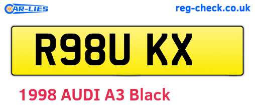 R98UKX are the vehicle registration plates.