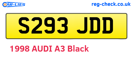 S293JDD are the vehicle registration plates.