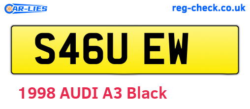 S46UEW are the vehicle registration plates.