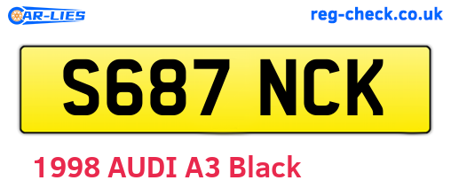 S687NCK are the vehicle registration plates.